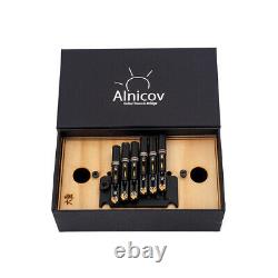 1 Set 6 Strings Headless Guitar Fanned Fret Tailpiece Tremolo Bridge Black