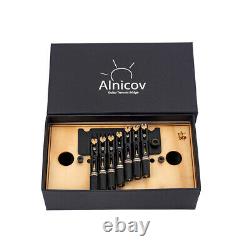 1 Set 7 Strings Headless Guitar Fanned Fret Tailpiece Tremolo Bridge Black