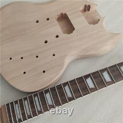 1 Set DIY Guitar Mahogany Body Unfinished Electric Guitar Kit