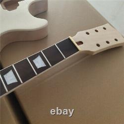 1 Set Unfinished Electric Guitar Neck And Body Guitar Kit DIY Part