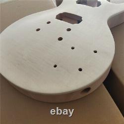 1 Set Unfinished Electric Guitar Neck And Body Guitar Kit DIY Part
