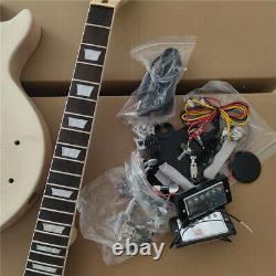 1 Set Unfinished Electric Guitar Neck And Body Guitar Kit DIY Part All Hardware