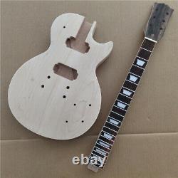 1 Set unfinished Guitar Neck and back one piece of mahogany Body Guitar Kit