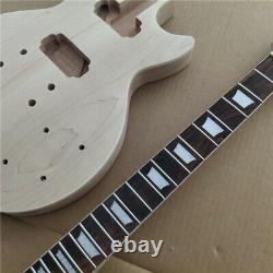 1 Set unfinished Guitar Neck and back one piece of mahogany Body Guitar Kit