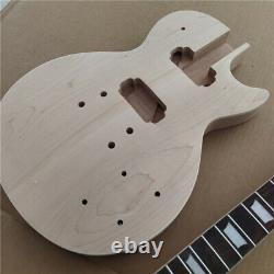 1 Set unfinished Guitar Neck and back one piece of mahogany Body Guitar Kit