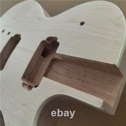 1 Set unfinished Guitar Neck and back one piece of mahogany Body Guitar Kit