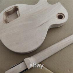 1 Set unfinished Guitar Neck and back one piece of mahogany Body Guitar Kit