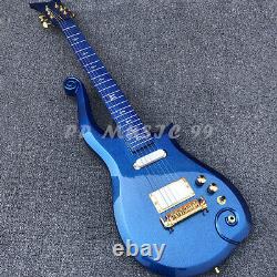 1 Style Electric Guitar Blue Metal Finish SH Pickups Gold Hardware 22 Frets