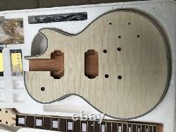 1 set DIY Unfinished Guitar Neck and Body For LP style Guitar kit