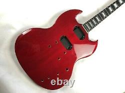 1 set Red finished Guitar Neck and body for SG style DIY guitar kit