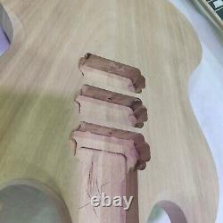 1 set Unfinished SG Electric Guitar Kit Guitar Neck and Body Mahogany