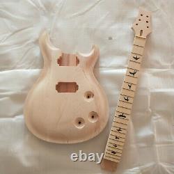 1 set Unfinished electric guitar body with neck Excellent handcraft PRS parts