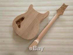 1 set Unfinished electric guitar body with neck parts PRS style guitar kit