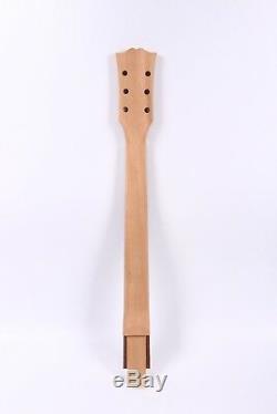 1 set electric guitar Kit Guitar Body neck One piece wood Top Grade Unfinished