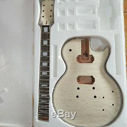 1 set unfinished Guitar Neck and body DIY Electric guitar kit LP style