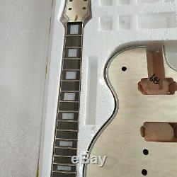 1 set unfinished Guitar Neck and body DIY Electric guitar kit LP style