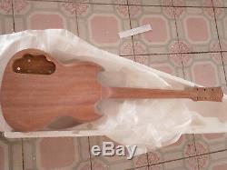 1 set unfinished Guitar Neck and body DIY Electric guitar kit SG style