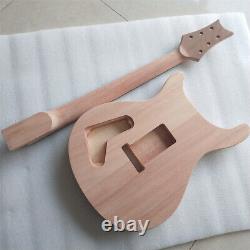 1 set unfinished Guitar Neck and body guitar kit ebony fingerboard neck