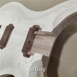 1 set unfinished guitar neck and body PRS style electric guitar kit DIY part