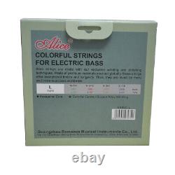 10Sets Alice Colorful Electric Bass Guitar Strings Copper Alloy Wound GDAE A609C