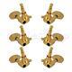10sets Electric Acoustic Guitar Machine Heads Tuners Replacement Part Gold