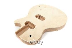 1Set Diy Electric Guitar Neck+Body Mahogany Diy Guitar Project Unfinished