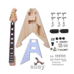 1Set Electric Guitar Kit 22 Fret Guitar Neck Rosewood Fretboard Guitar Body DIY