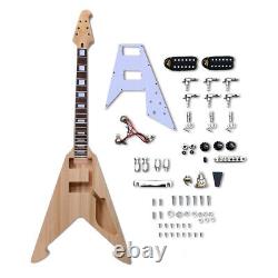 1Set Electric Guitar Kit 22 Fret Guitar Neck Rosewood Fretboard Guitar Body DIY