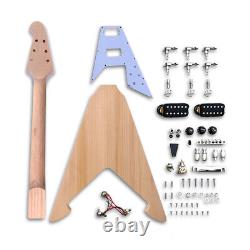 1Set Electric Guitar Kit 22 Fret Guitar Neck Rosewood Fretboard Guitar Body DIY