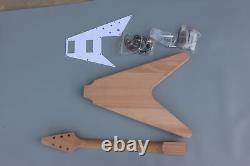 1Set Electric Guitar Kit 22 Fret Guitar Neck Rosewood Fretboard Guitar Body DIY