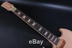 1Set Electric Guitar Kit Guitar neck Body Mahogany Rosewood 22Fret 24.75inch
