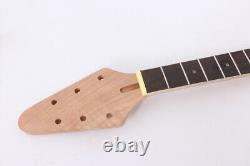 1Set Electric guitar Kit 22 Guitar neck Guitar Body Mahogany Rosewood Flying V