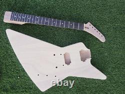 1Set Guitar Guitar neck 22 Fret Guitar Body Banana Head Dot Inlay Set in Kit DIY