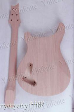 1Set Guitar Kit DIY Guitar Neck 22fret 24.75inch Maple Guitar Body Set in Heel
