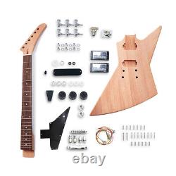 1Set Guitar Kit Guitar Body Mahogany 22fret Guitar Neck Rosewood Fretboard dot