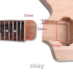 1Set Guitar Kit Guitar Body Mahogany 22fret Guitar Neck Rosewood Fretboard dot