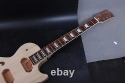 1Set Guitar Kit Guitar Neck 22fret 24.75inch Semi hollow guitar Body HH Pickup