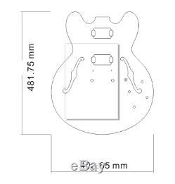 1Set Guitar Kit Mahogany Guitar Body Guitar Neck 22Fret ES335 Style Semi-hollow
