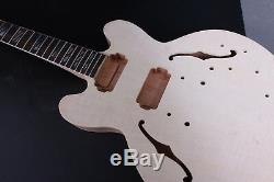 1Set Guitar Kit Mahogany Guitar Body Guitar Neck 22Fret ES335 Style Semi-hollow
