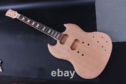 1Set Guitar Kit Mahogany Guitar Body Guitar Neck 22fret 24.75inch SG Style