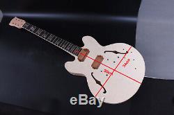 1Set Mahogany Guitar Body+Guitar Neck 22Fret Fit ES Electric Guitar Part