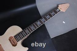 1Set Mahogany Guitar Body Guitar Neck 22fret 24.75inch Set in heel Flying V Head