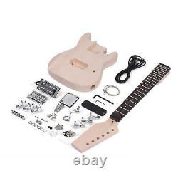 1Set Premium Unfinished DIY Electric Guitar Kit Maple Neck Replace Set