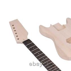 1Set Premium Unfinished DIY Electric Guitar Kit Maple Neck Replace Set