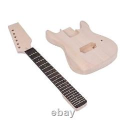 1Set Premium Unfinished DIY Electric Guitar Kit Maple Neck Replace Set