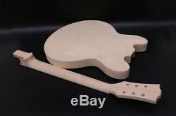 1Set Semi-hollow Guitar Body+Guitar Neck 22Fret Fit 339 Style Guitar Project