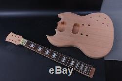 1Set Unfinished Mahogany Guitar Body+Guitar Neck Electric Guitar Project