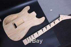 1Set paulownia Guitar Body+Maple Guitar Neck 22Fret Diy Electric Guitar parts