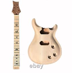 1set 22 fret Electric Guitar Kit Maple Wood Guitar Neck Maple Wood Guitar Body