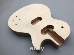 1set DIY Electric Guitar Kit with Mahogany Neck Flame Maple Body Accessories
